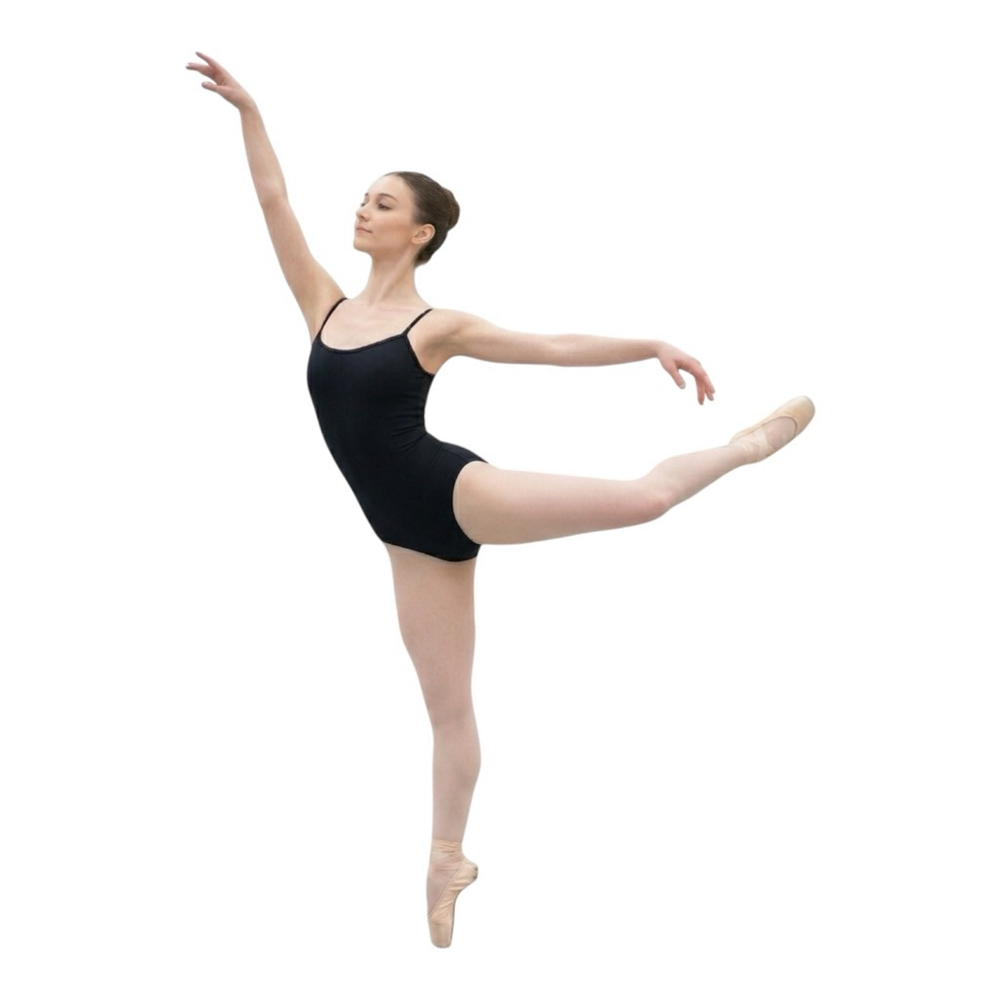 Bloch Black Camisole Leotard Nejor Style Ballet Dance Size S NWT